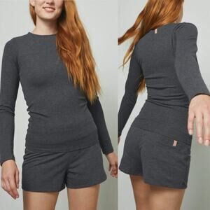 Lunya Restore Long Sleeve Gray Size XS